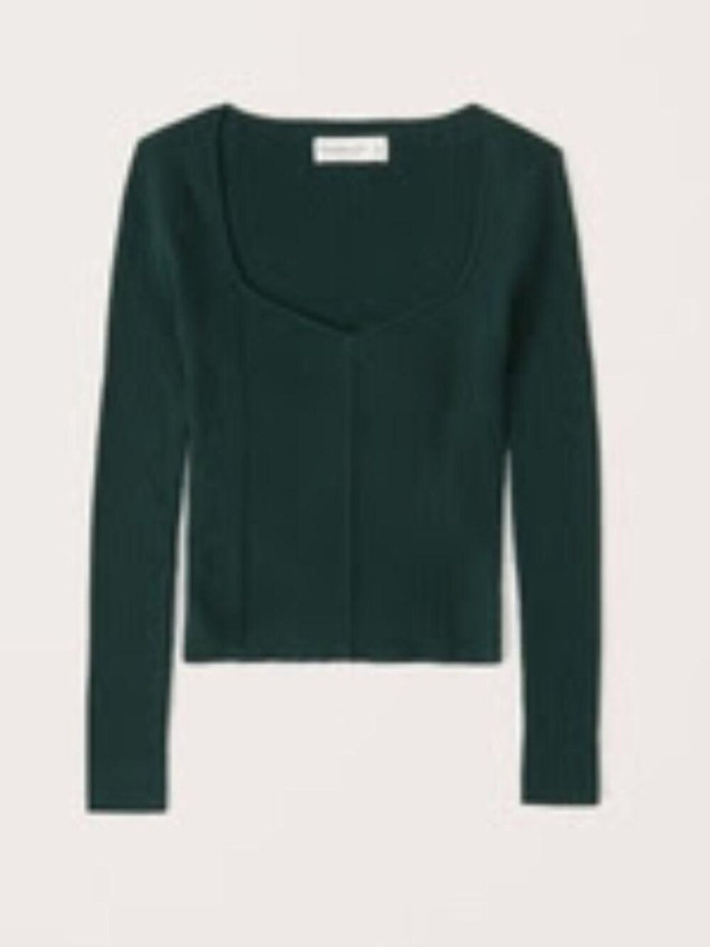 Abercrombie Sweetheart Corset Sweater in dark green size S